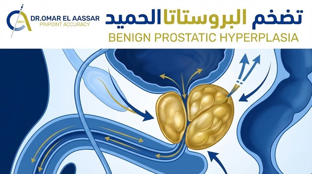 تضخم البروستاتا الحميد: الأسباب، الأعراض، وأحدث طرق العلاج