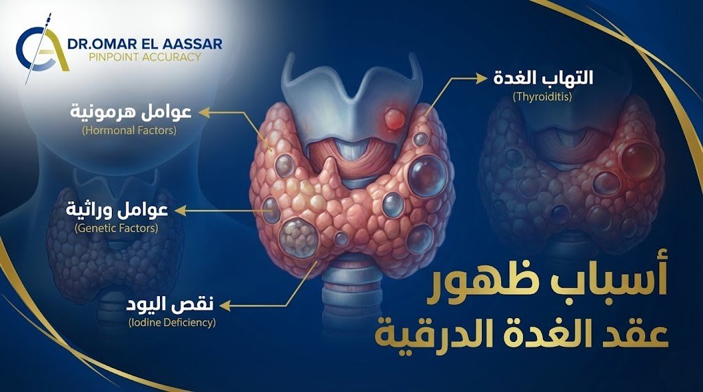 أسباب ظهور عقد الغدة الدرقية